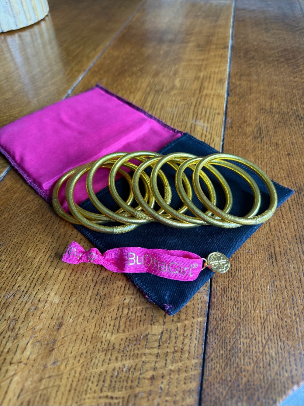 Gold Stackable Bangle Bracelet Set
